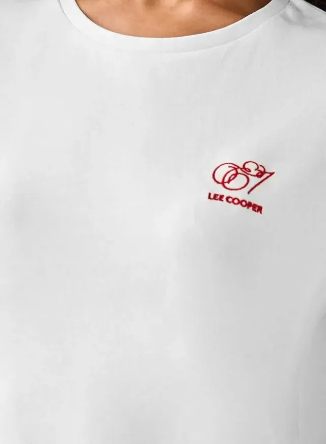 تيشيرت قطني بطبعة شعار Lee Cooper – صورة 3