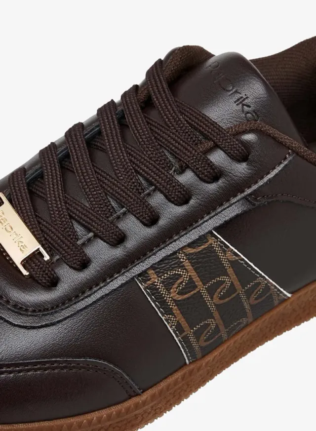 Monogram Print Lace-Up Sneakers – image 4