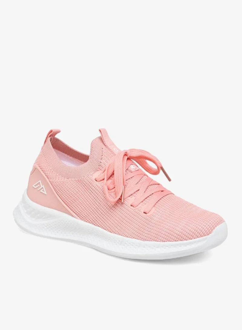 Textured Sports Shoes with Lace-Up Closure