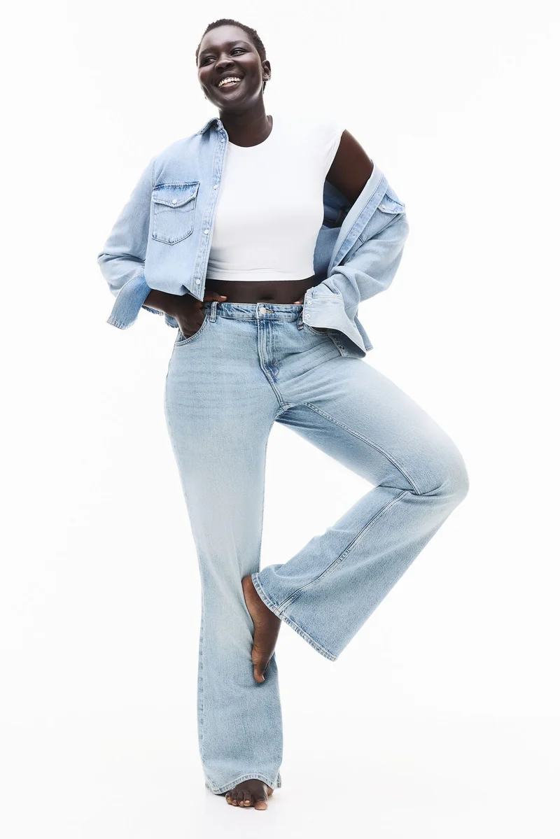 High-Rise Curvy Flare Jeans