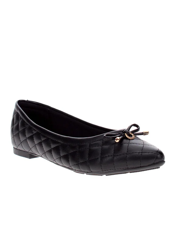 Women's Lightweight Ballerina Slip-On Flats Black