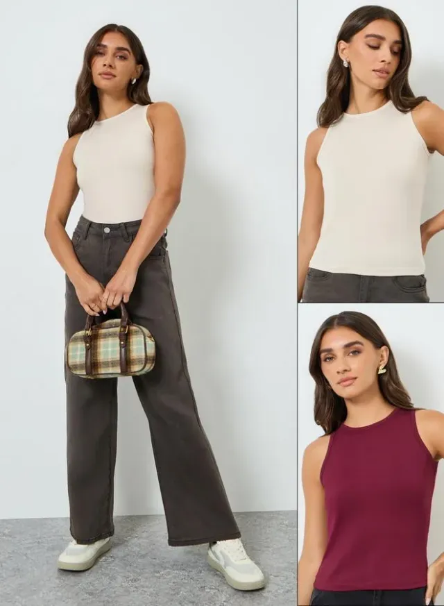 2-Pack Solid Fitted Tank Top – image 6