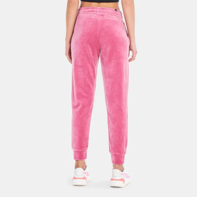 Women's ESS+ Velour Pants Pink – image 2