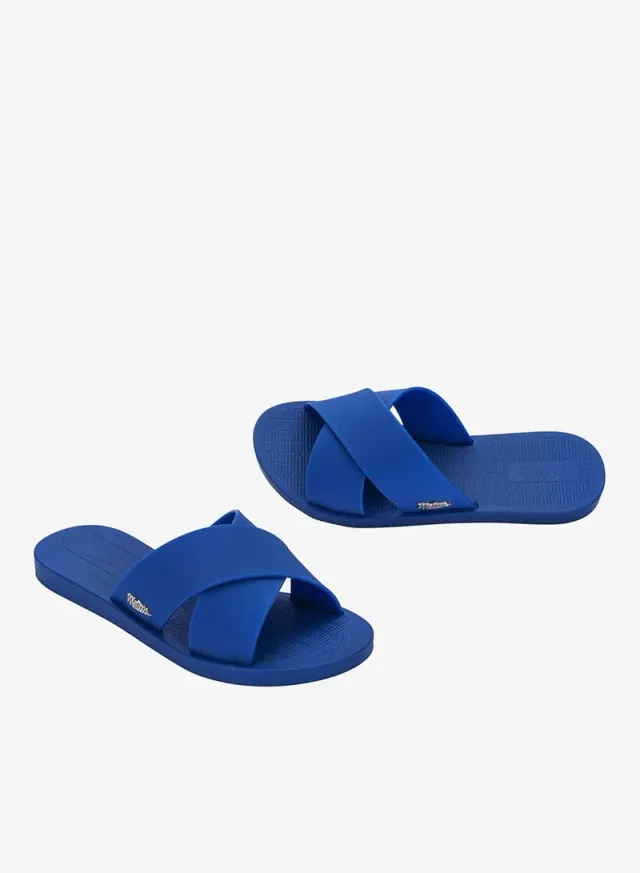 Melissa Sun City Walk Women's Blue Open Toe Slides – image 3