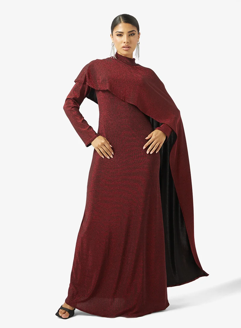 Asymmetric Cape Dress