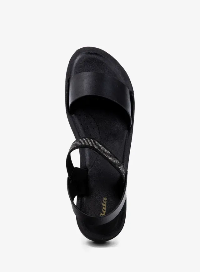 Embellished Elastic Wedge Sandals – image 4