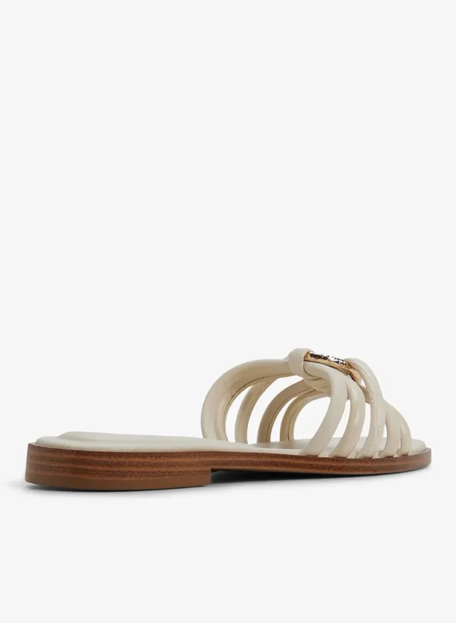 Ebanderiel Single Strap Flat Sandals Beige – image 4
