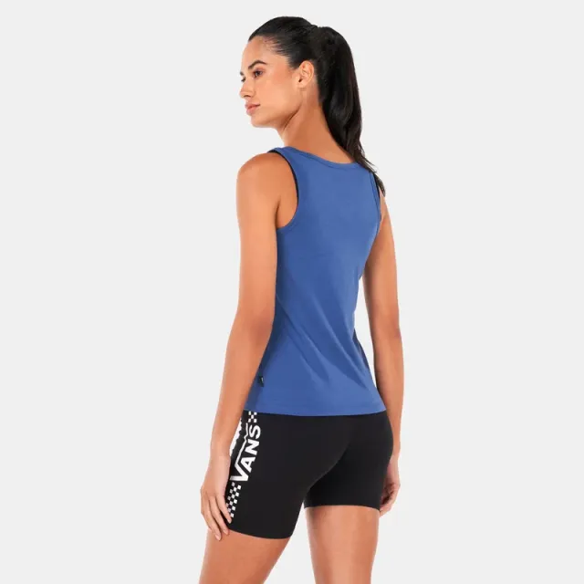 Women's V-Neck Tank Top Blue – image 2