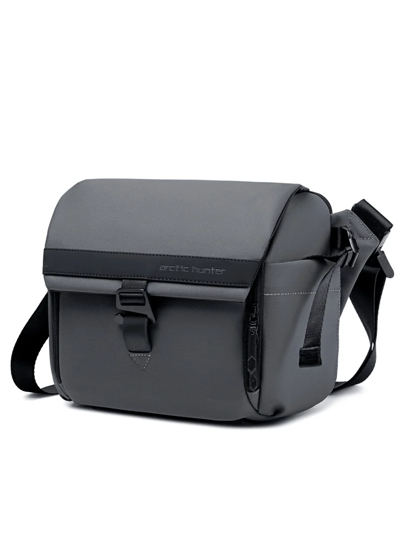 Compact Camera Shoulder Bag with Tripod Holder Grey