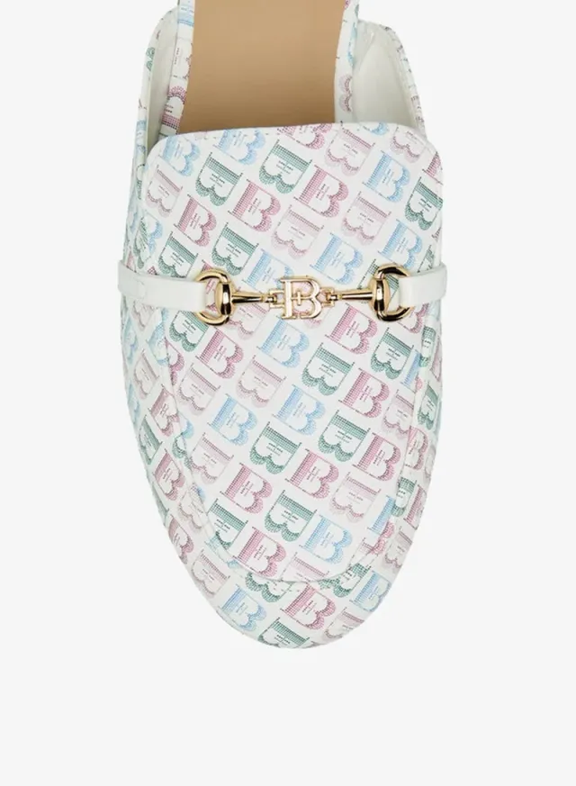 Women's Monogram Print Mules – image 4