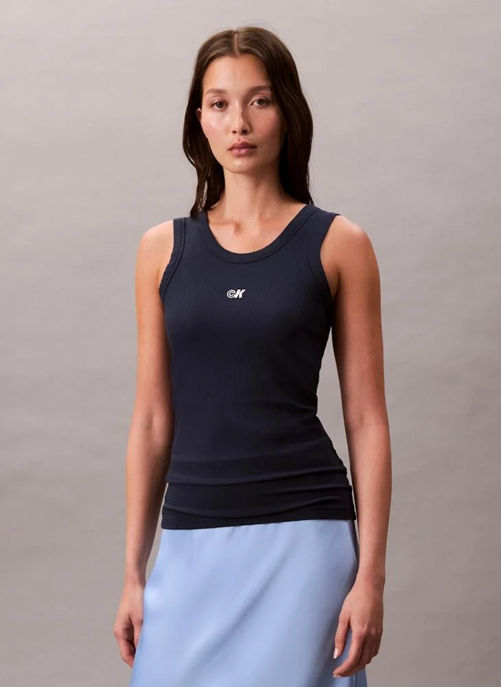 Logo Tank Top Blue