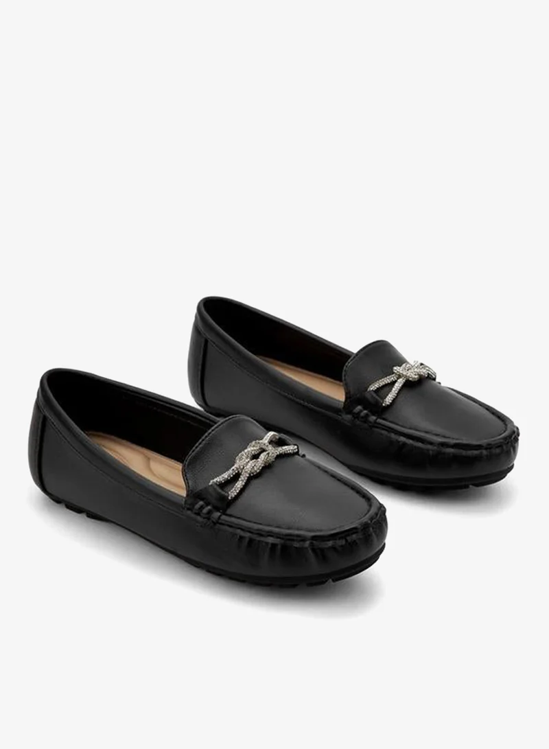 Loafer With Mettalic Trim