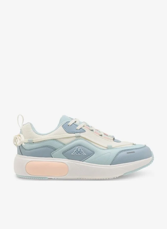 Women's Panelled Lace-Up Sneakers Blue