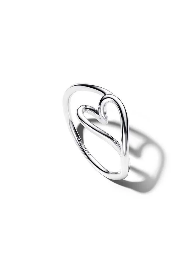 Small Organic Heart Ring