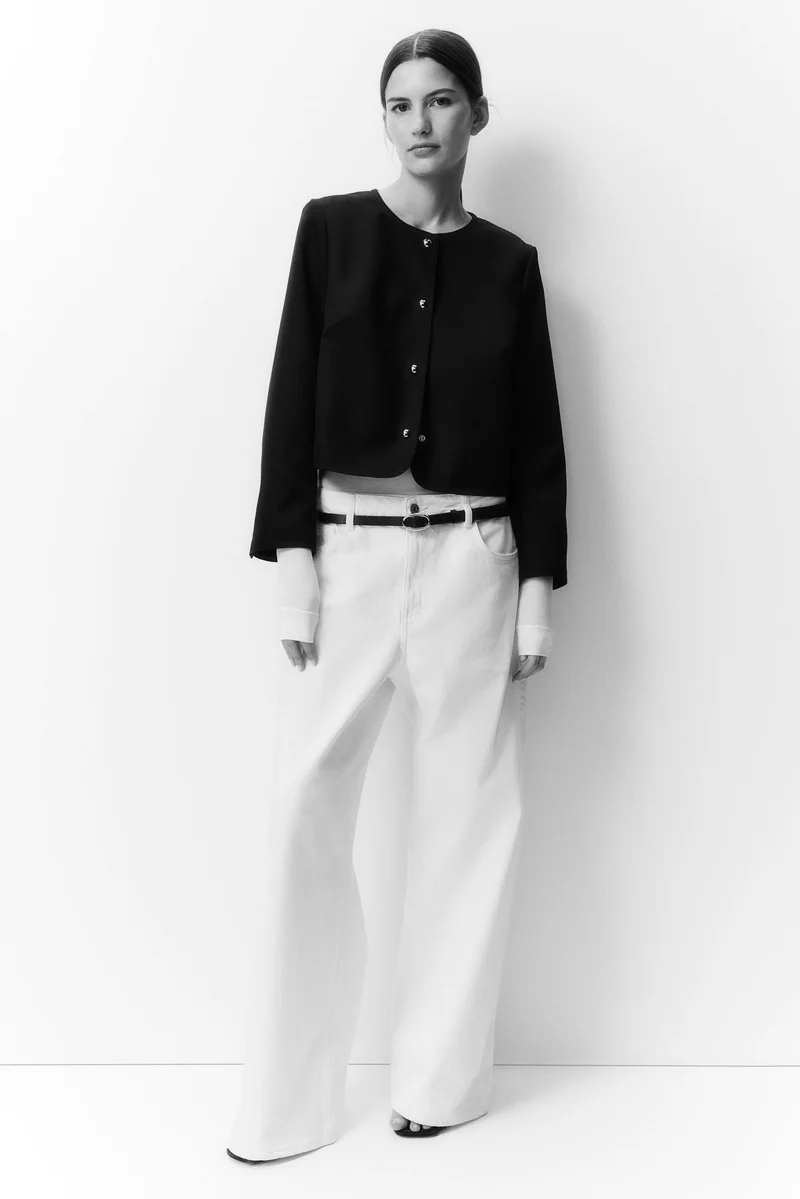 Cropped Lightweight Casual Jacket