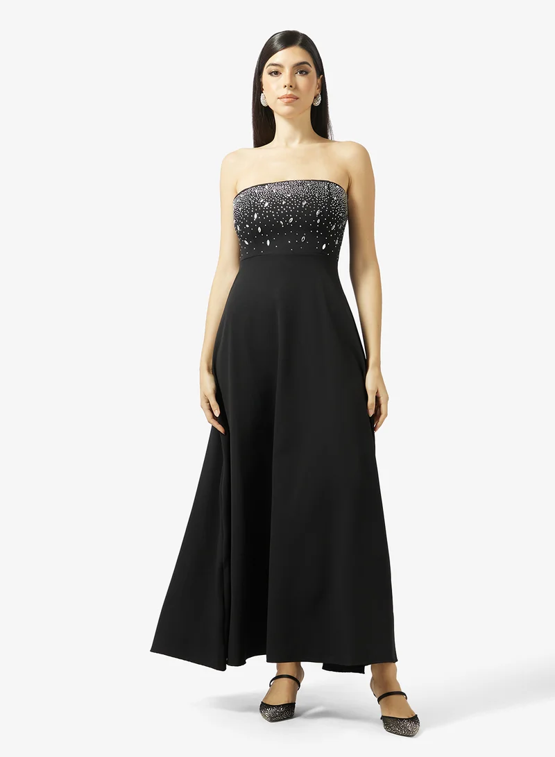 Embellished Bandeau Dress