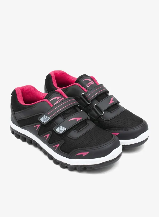 Black Lightweight Running Shoes for Women with Hook and Loop Closure – image 4