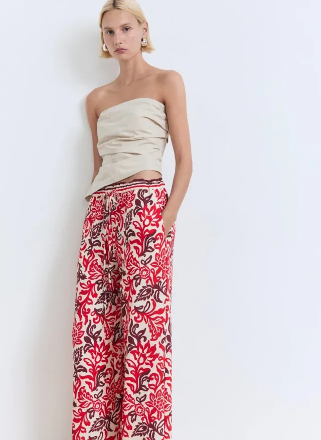 Flowy Printed Trousers – image 3