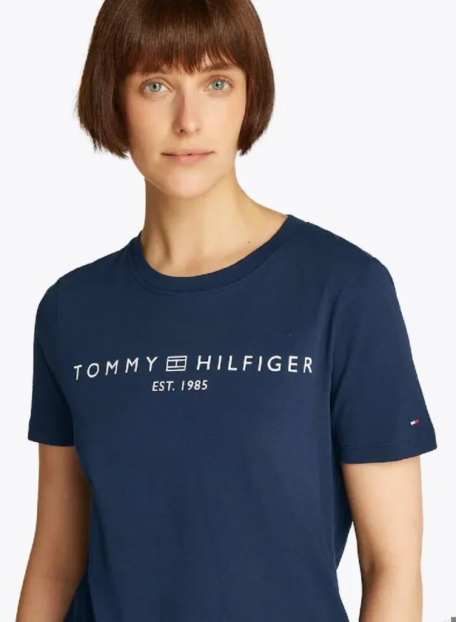 Logo Crewneck T-shirt Deep Blue – image 5