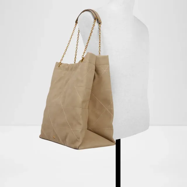 Morgane Buckle Detail Satchel Taupe – image 4
