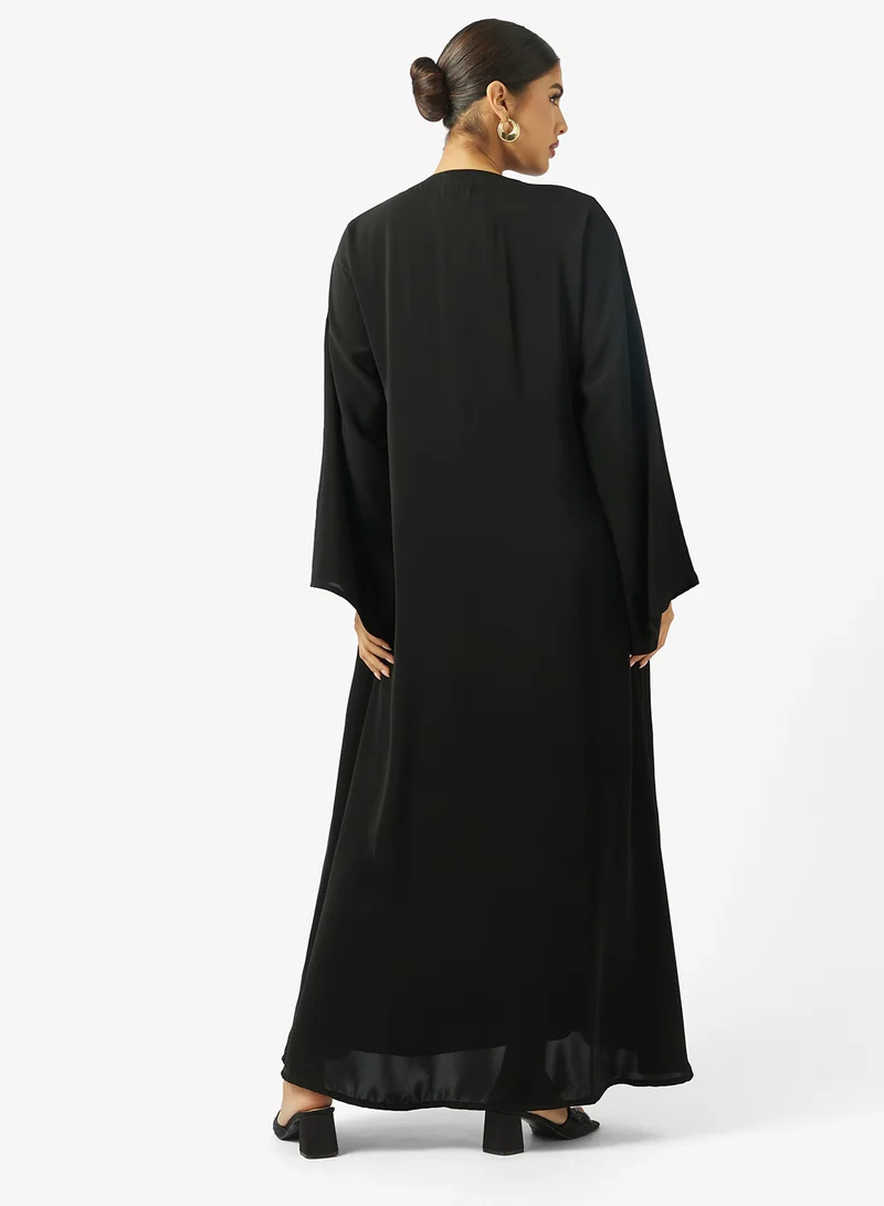 عباية بلف أمامي غير متماثل