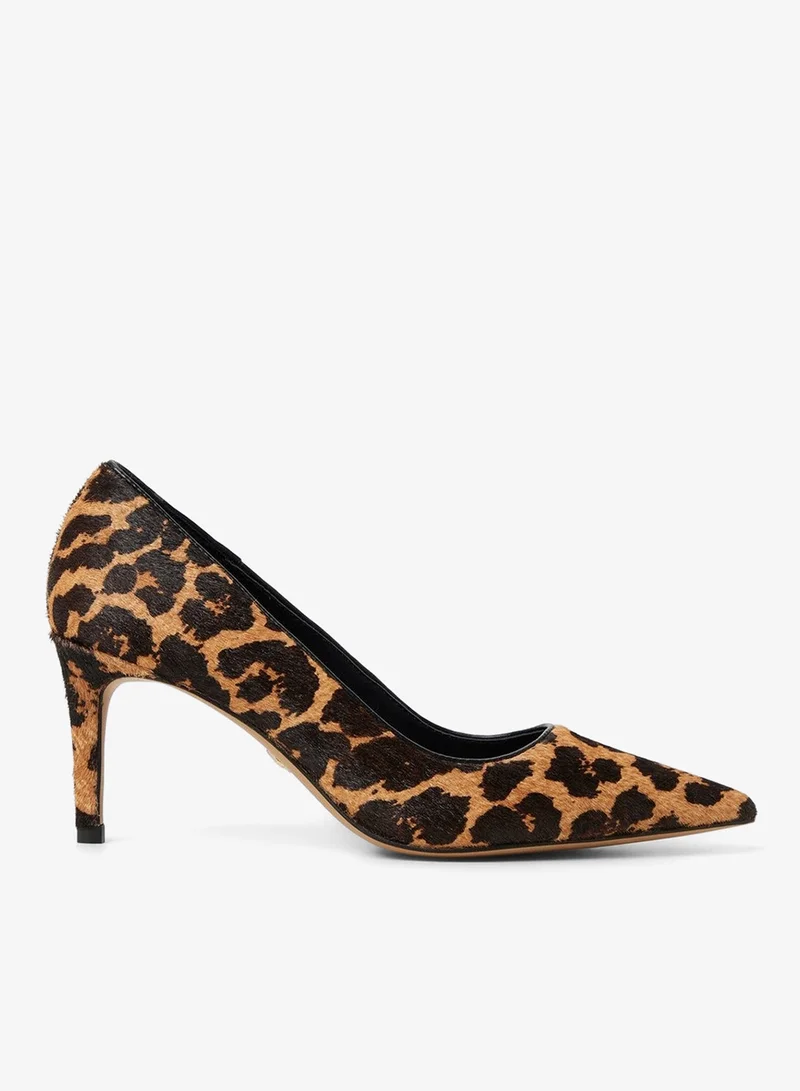 Verone Mid Heel Pumps Pale Brown