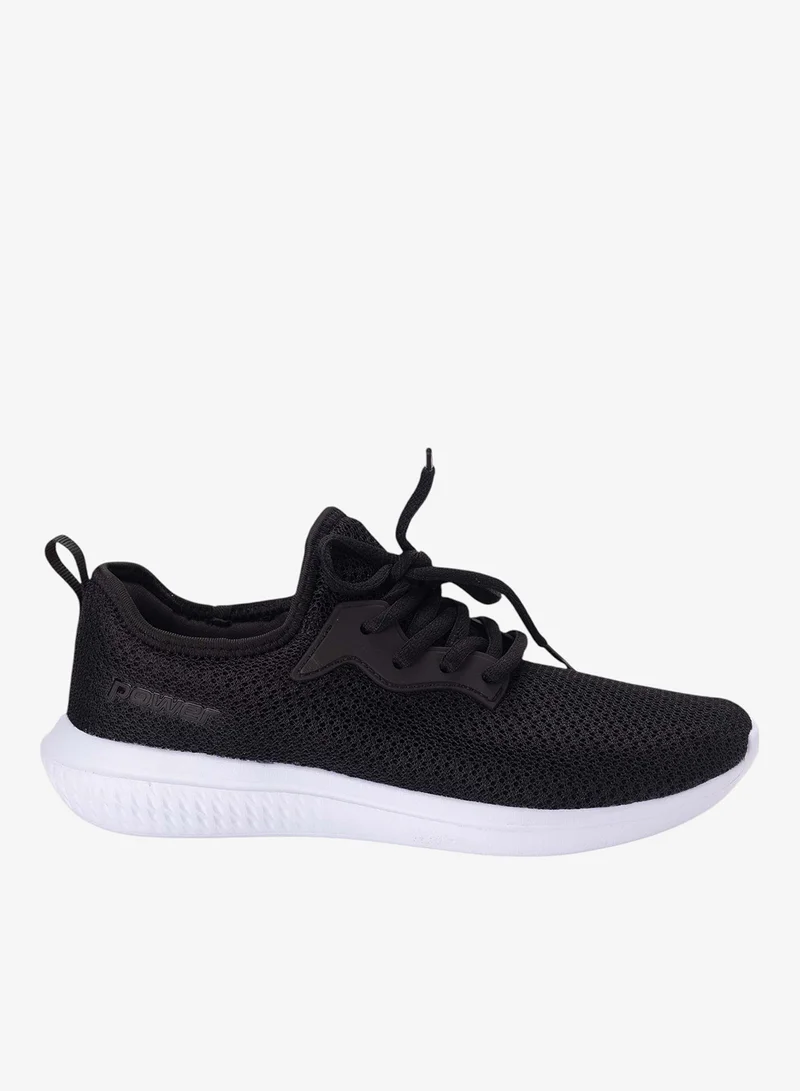 Power Casual Lace Up Sneakers Black