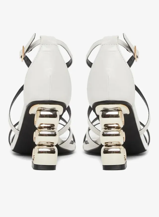 Strappy Tiered Block Heel Sandals – image 4
