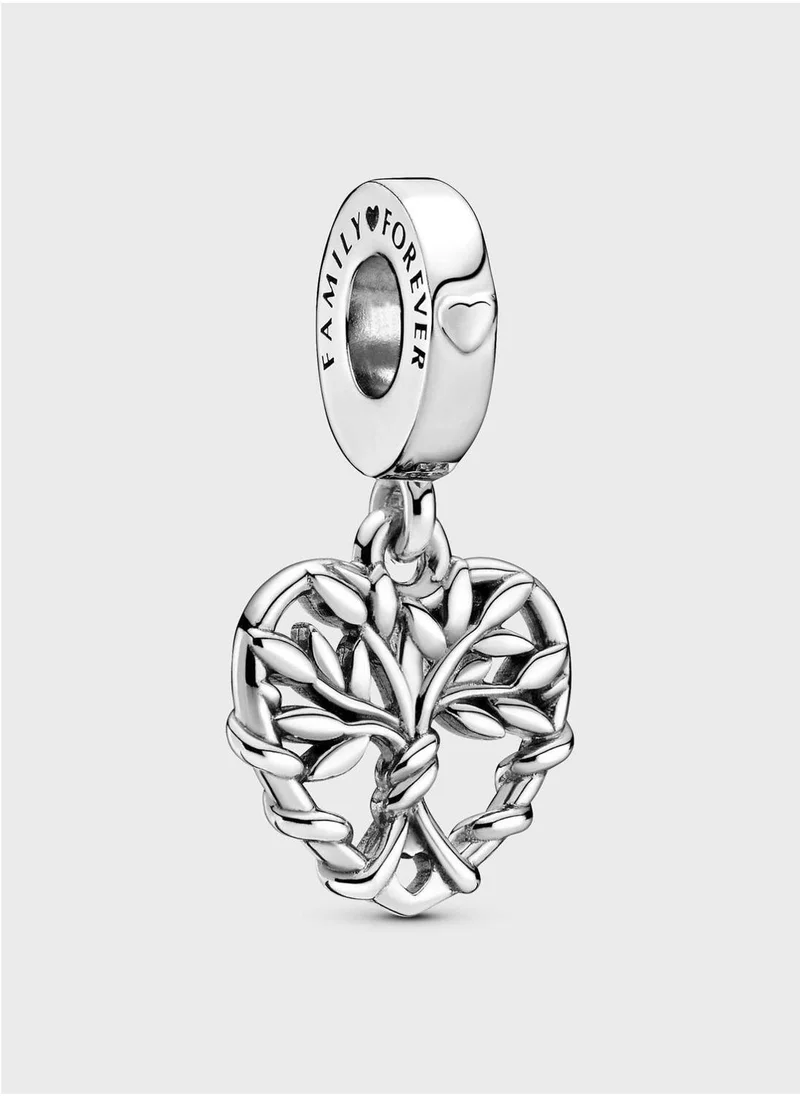 Family Tree Heart Dangle Charm
