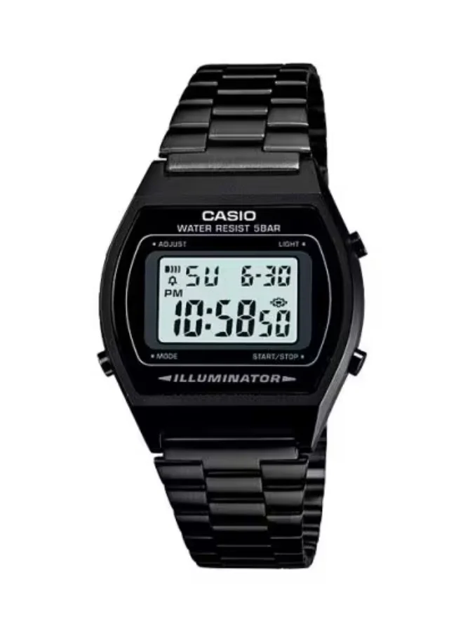 Unisex Digital Stainless Steel Watch Black