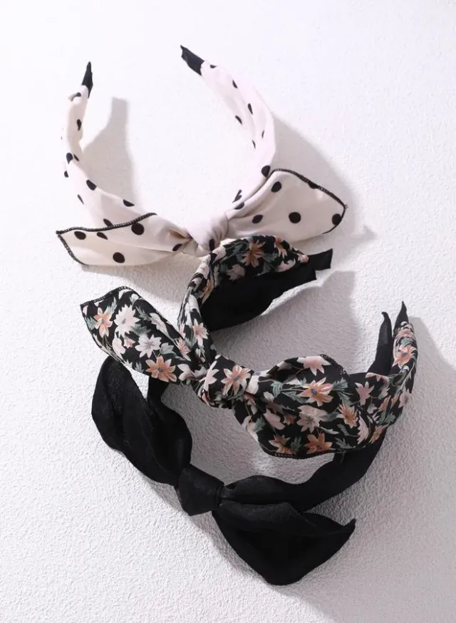 Set of 3 - Bow Headband