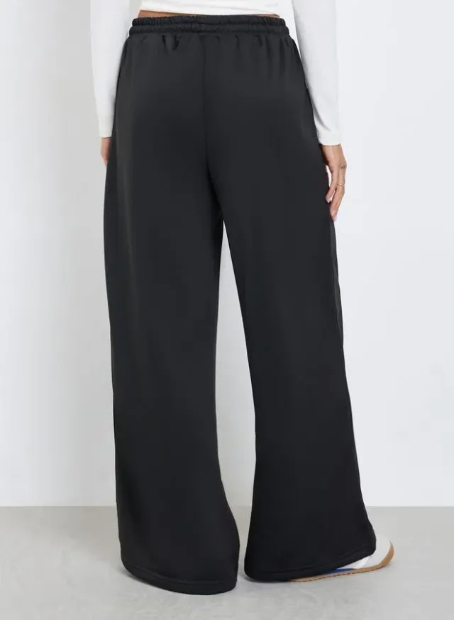 Wide Leg Drawstring Joggers Grey – image 4