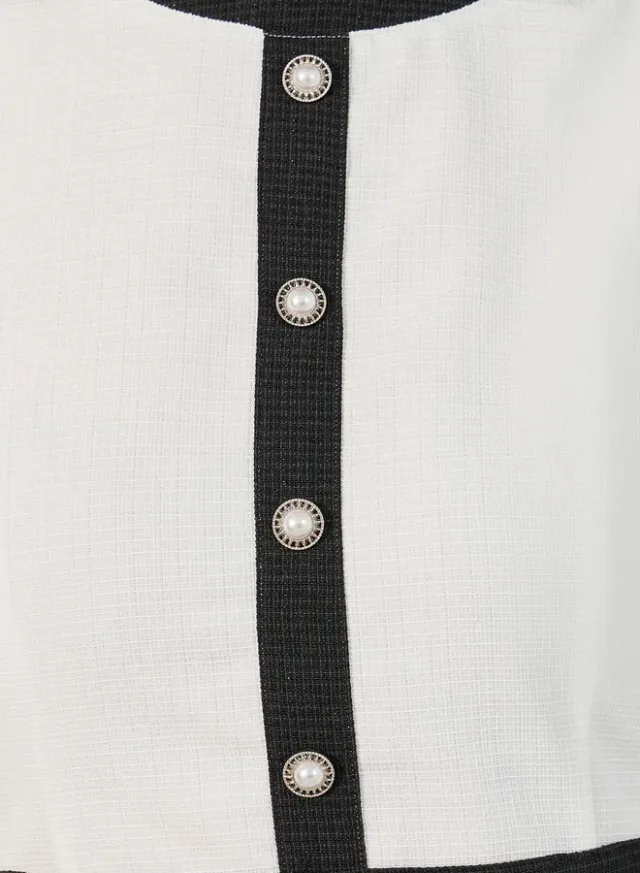 Sleeveless Sheath Dress White – image 4