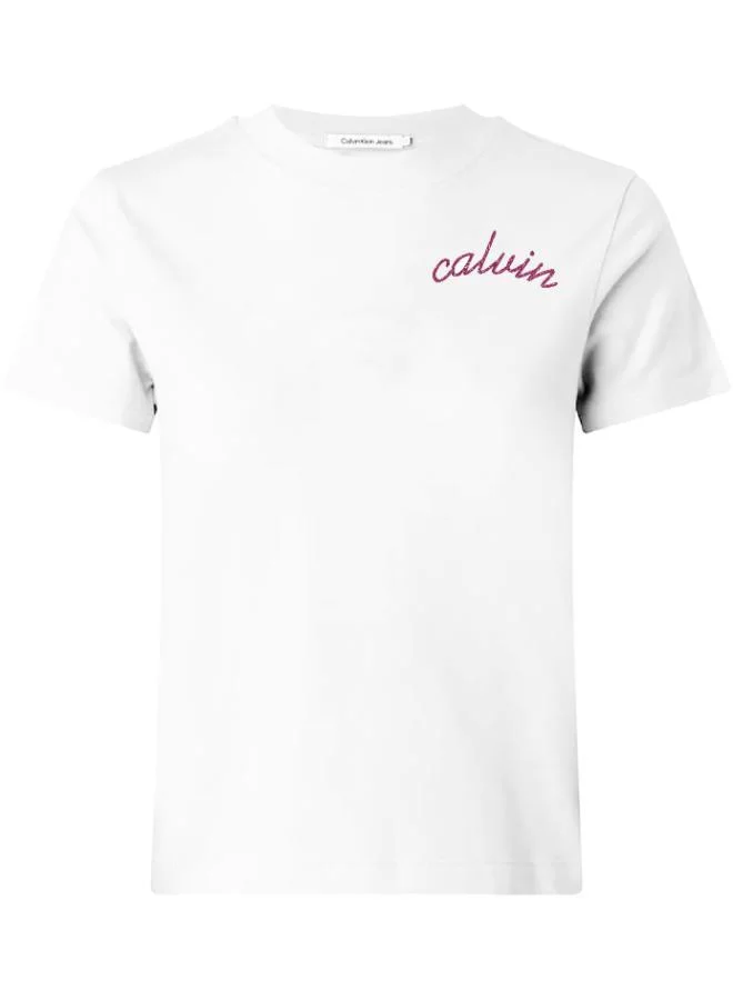 Logo Crew Neck T-Shirt White