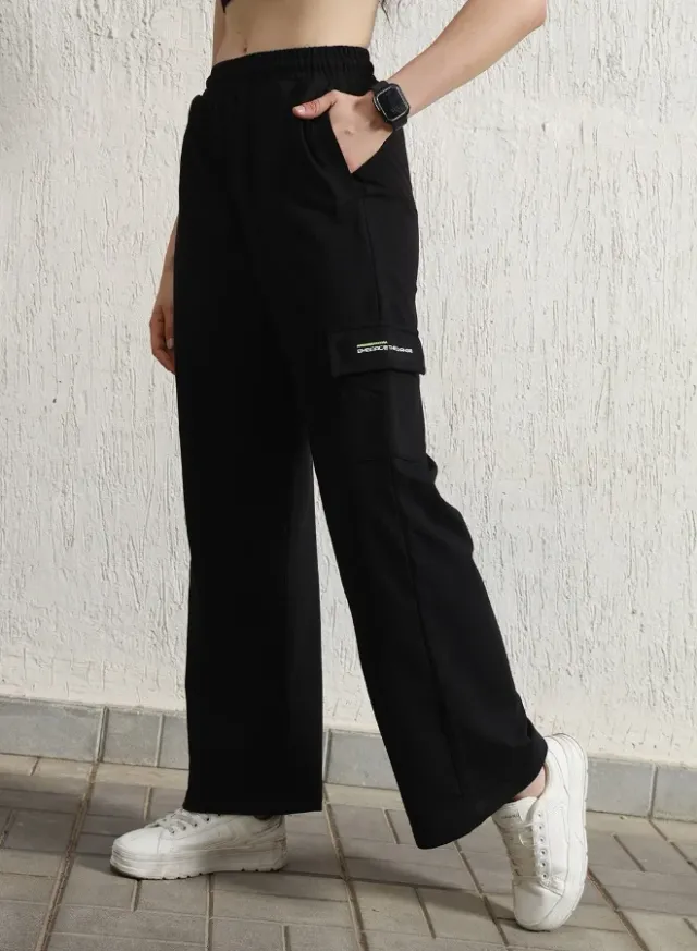 Women's Cotton Blend Printed Cargo Regular Fit Trouser brown – image 3