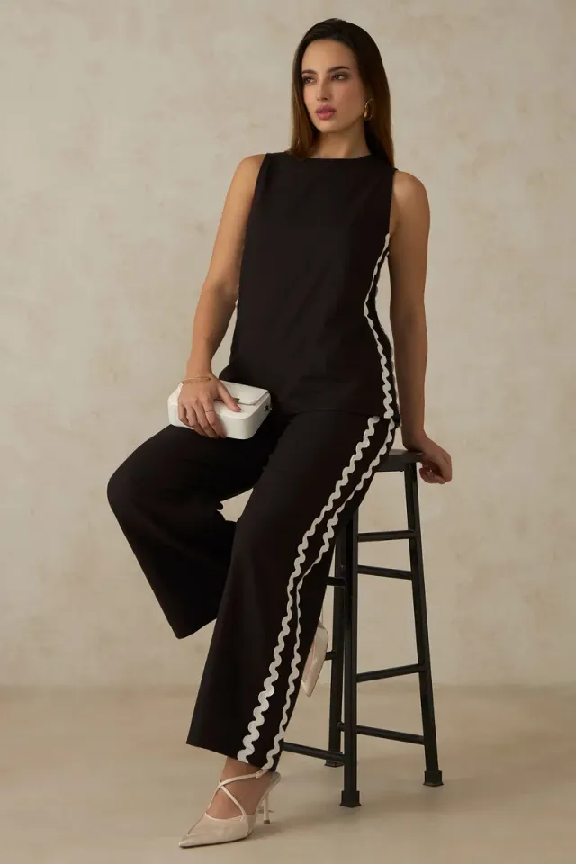 Women's Cotton Flared Dinner Pants