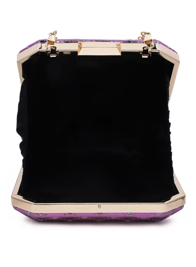 Metallic Cut Out Clutch Pink – image 4