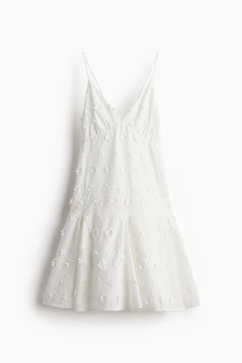 Appliqué Cotton Dress