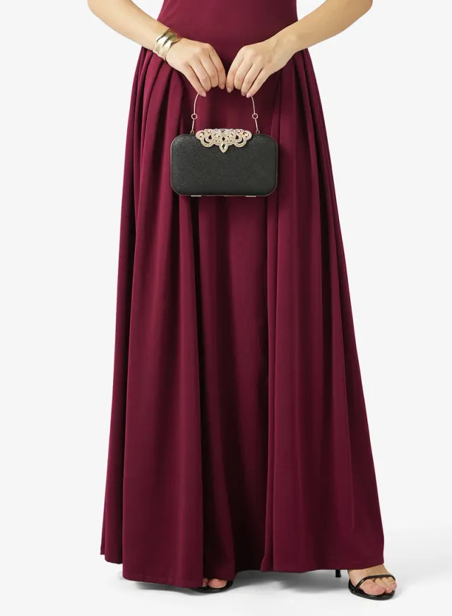 Diamante Embellished Bag Gold – image 6