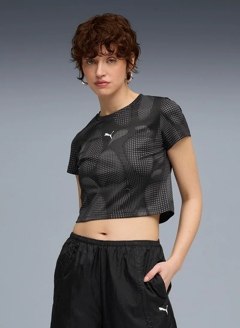 Dare To Oversized Ruched T-Shirt Charcoal