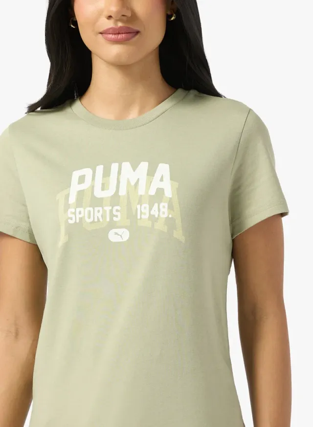 Graphic Varsity T-Shirt White – image 3