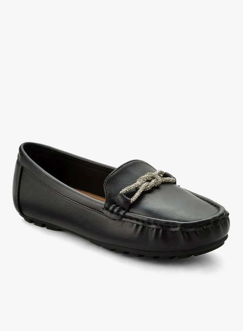 Loafer With Mettalic Trim