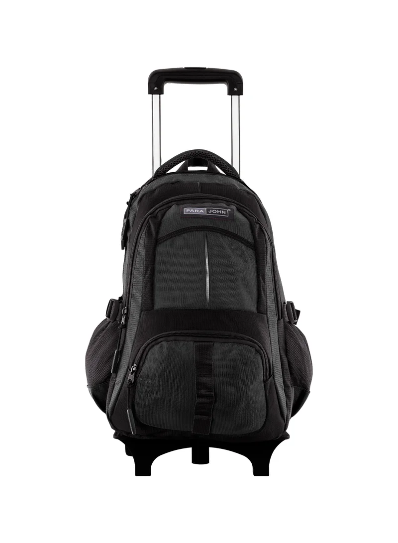 18-Inch Unisex Rolling Travel Backpack Grey