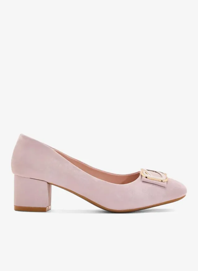 Low Block Heel Pumps