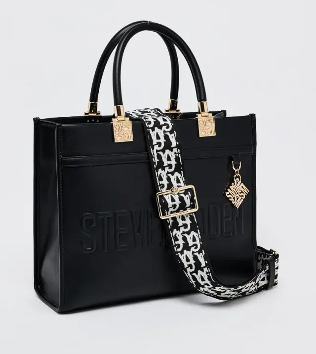 حقيبة توت Everyday من Steve Madden، أسود – صورة 3