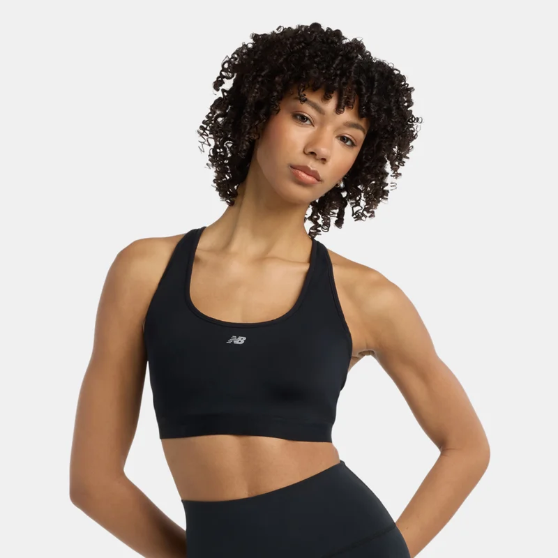 Women's High-Support Running Sports Bra Black