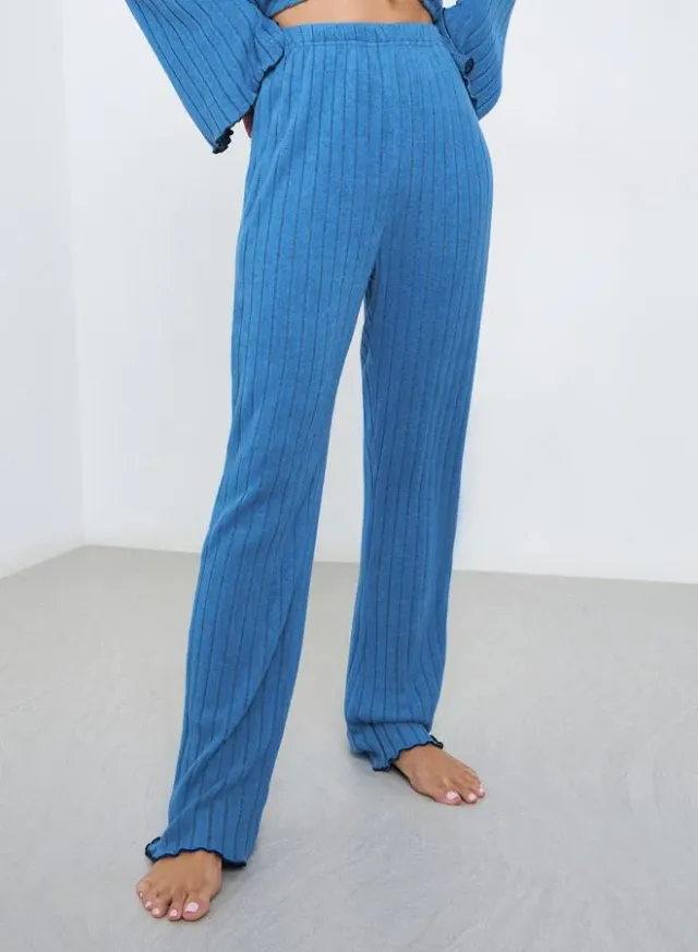 Rib Bow Trim Pyjama Set – image 5