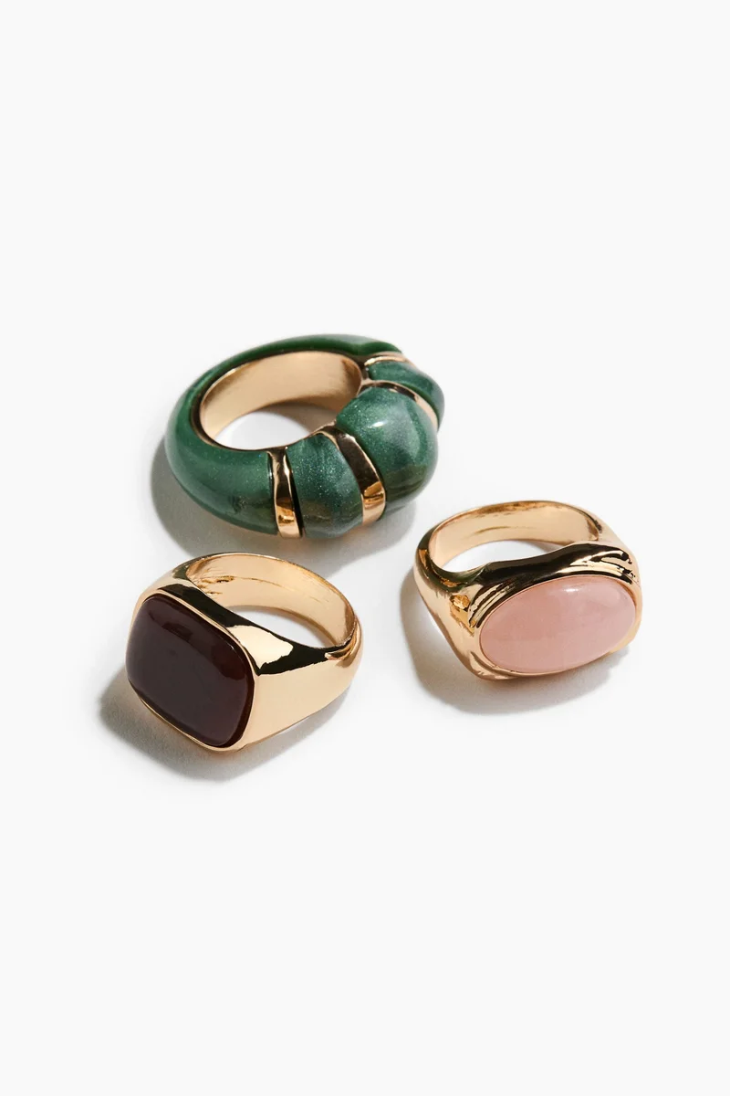 خواتم سميكة - عبوة من 3 قطع