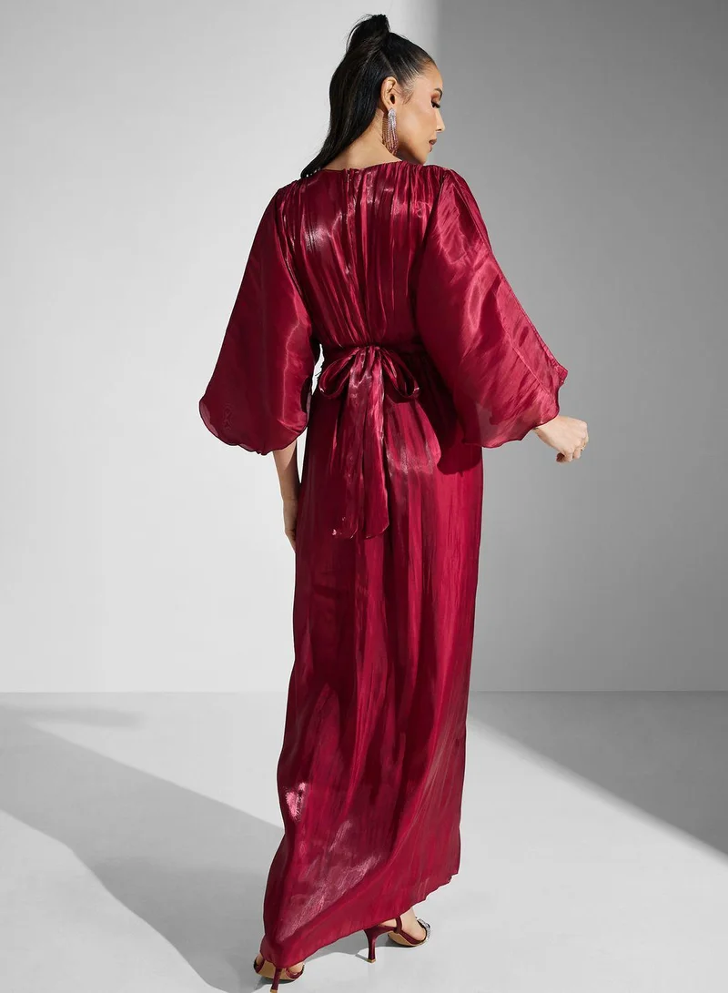 Women's Belted Kimono Dress