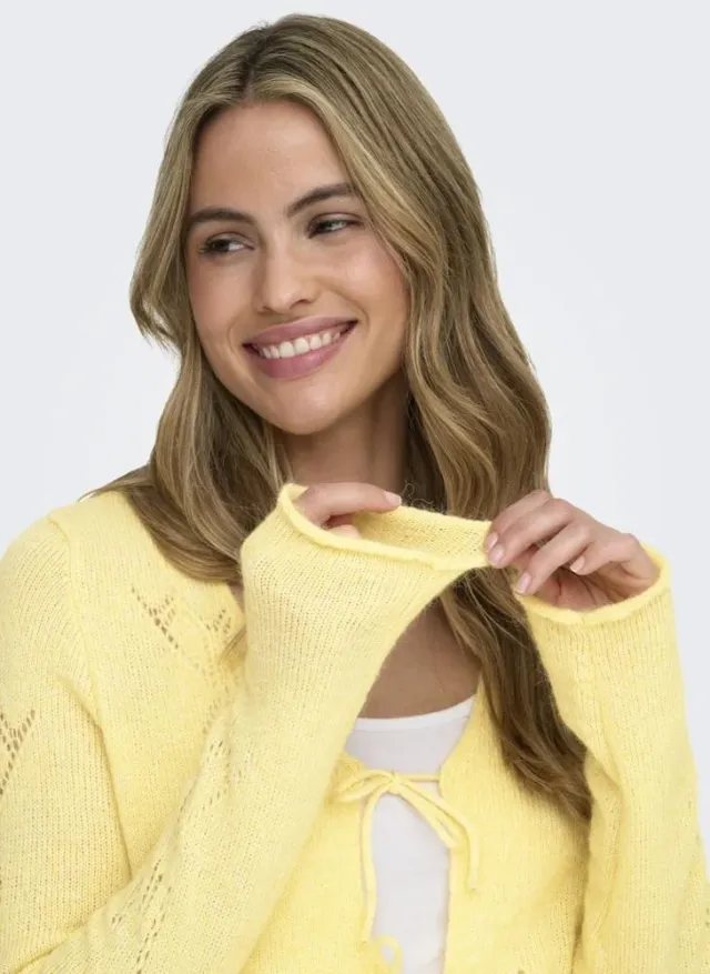 Onlhelga Long Sleeve Knitted String Cardigan – image 4
